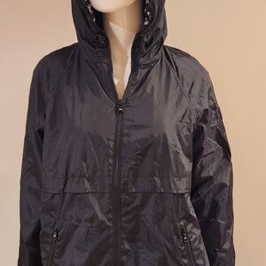 Michael Kors Black Hooded Ski Jacket
